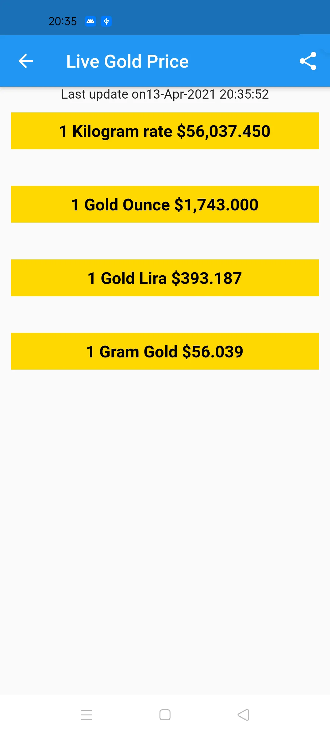 Lira Rate | Indus Appstore | Screenshot