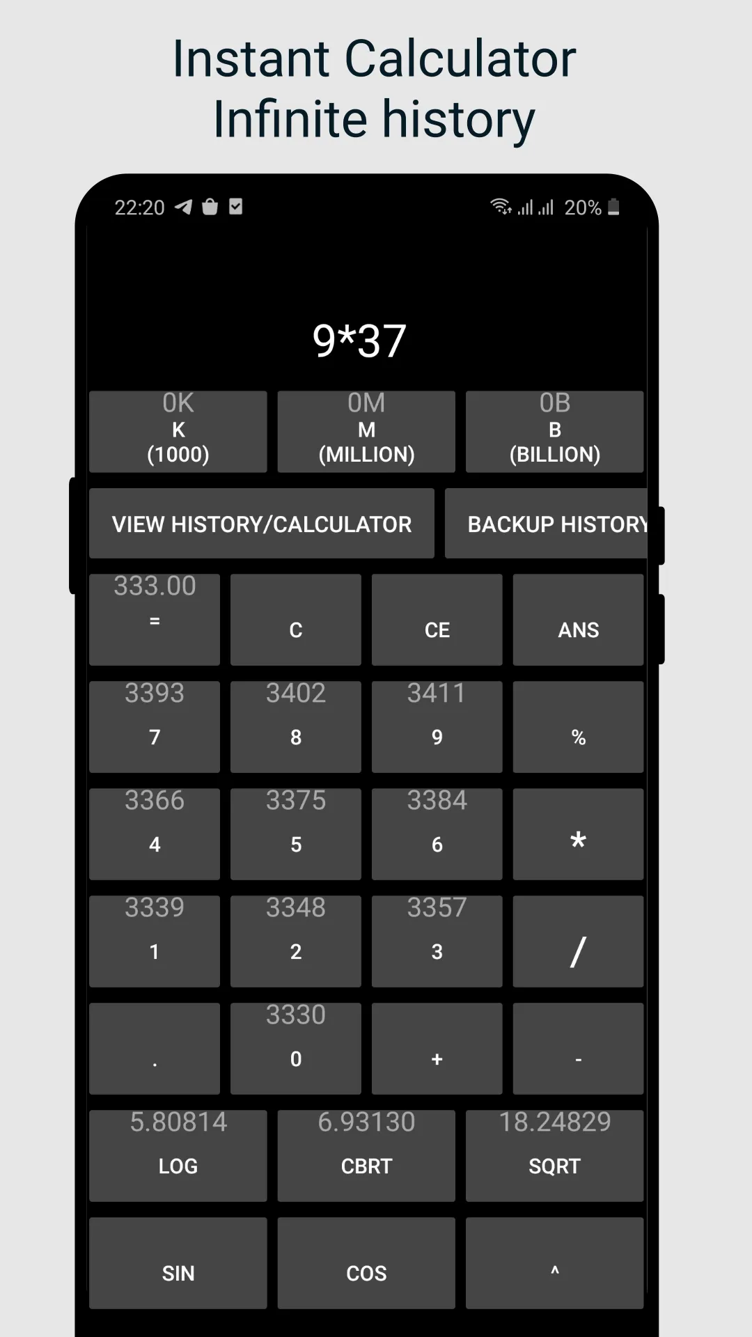 Valutare: Calculator | Indus Appstore | Screenshot