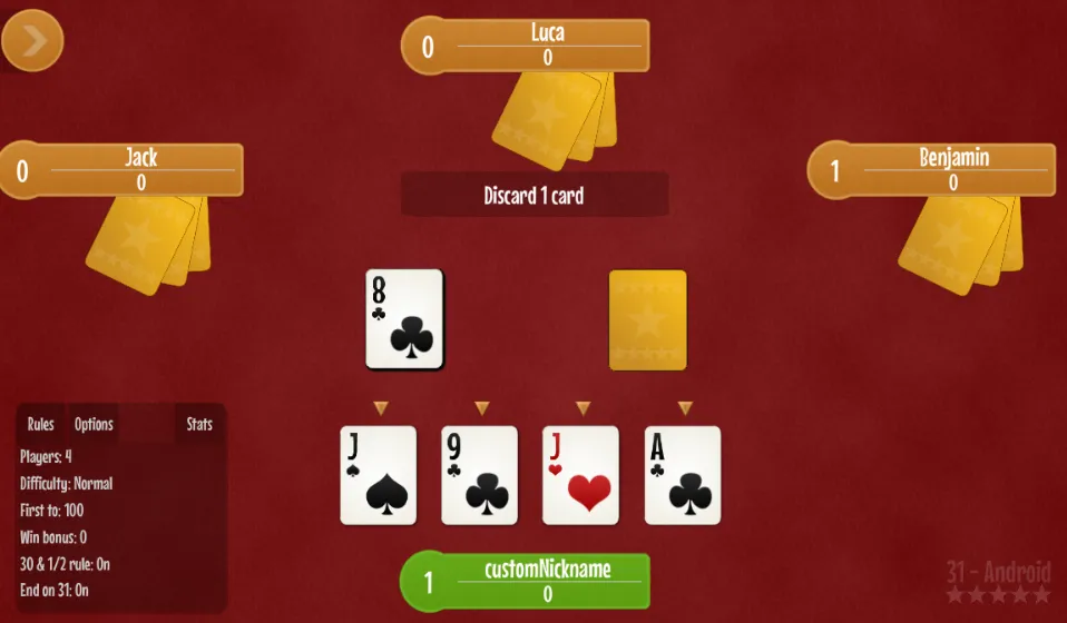 Thirty one - 31 card game. | Indus Appstore | Screenshot