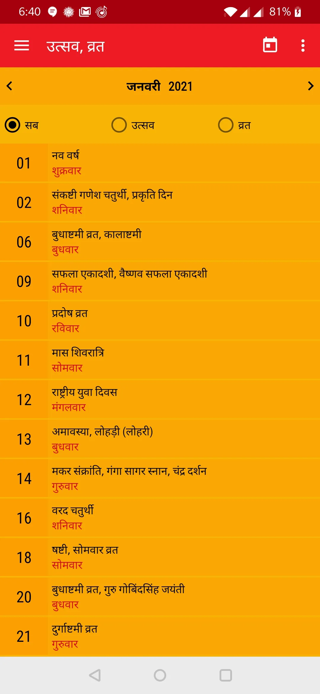 Hindu Calendar 2025 | Indus Appstore | Screenshot