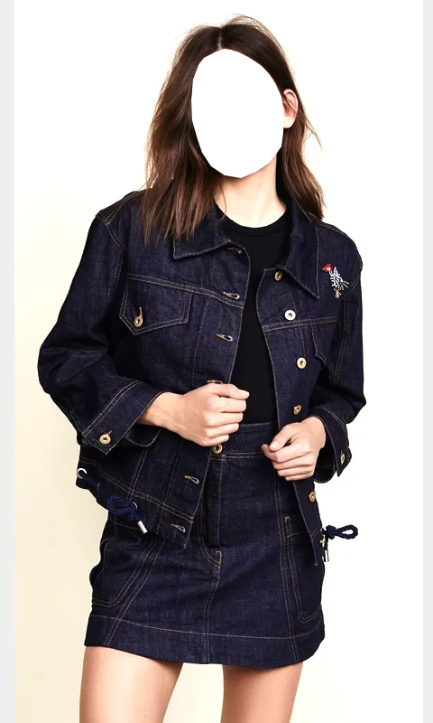 Women Jeans Jacket Photo Suit | Indus Appstore | Screenshot