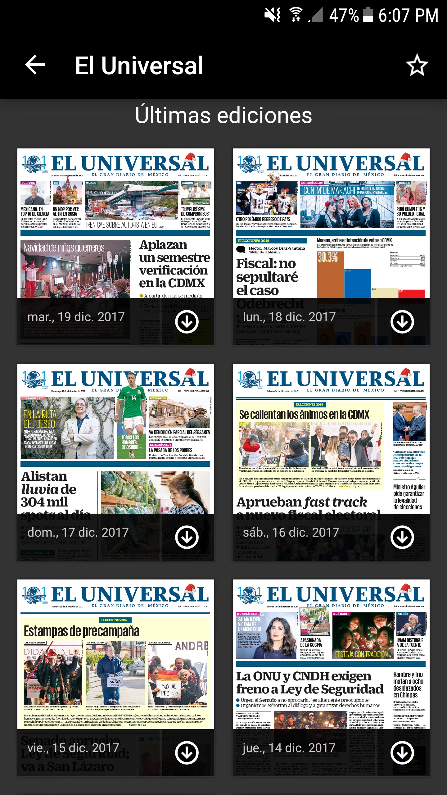 El Universal Edición Digital | Indus Appstore | Screenshot