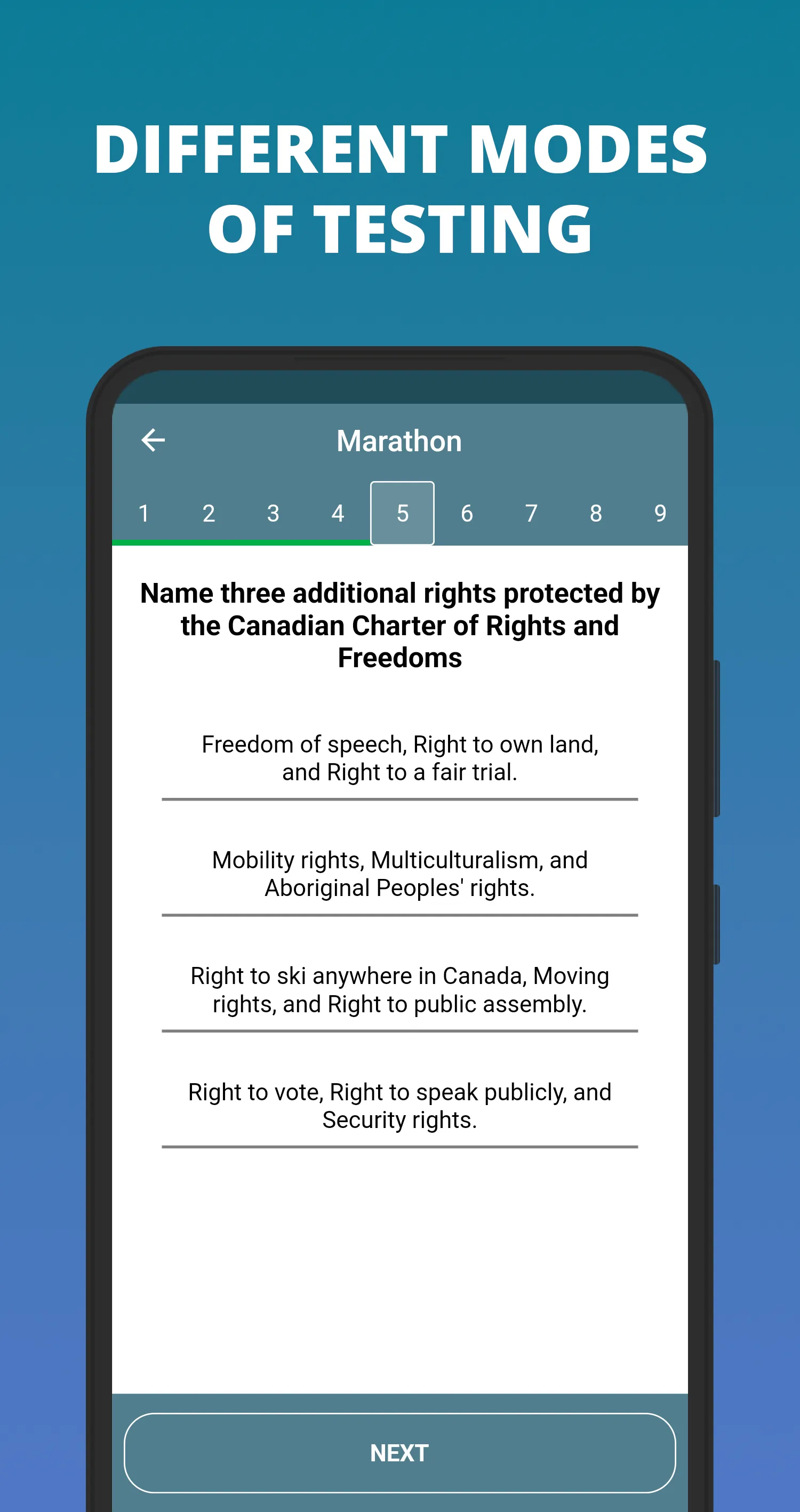 Canadian Citizenship Test 2024 | Indus Appstore | Screenshot