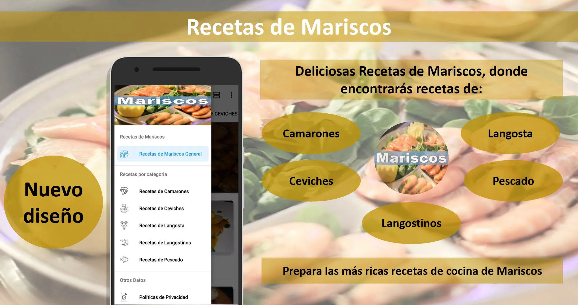 Recetas de Mariscos y Pescados | Indus Appstore | Screenshot