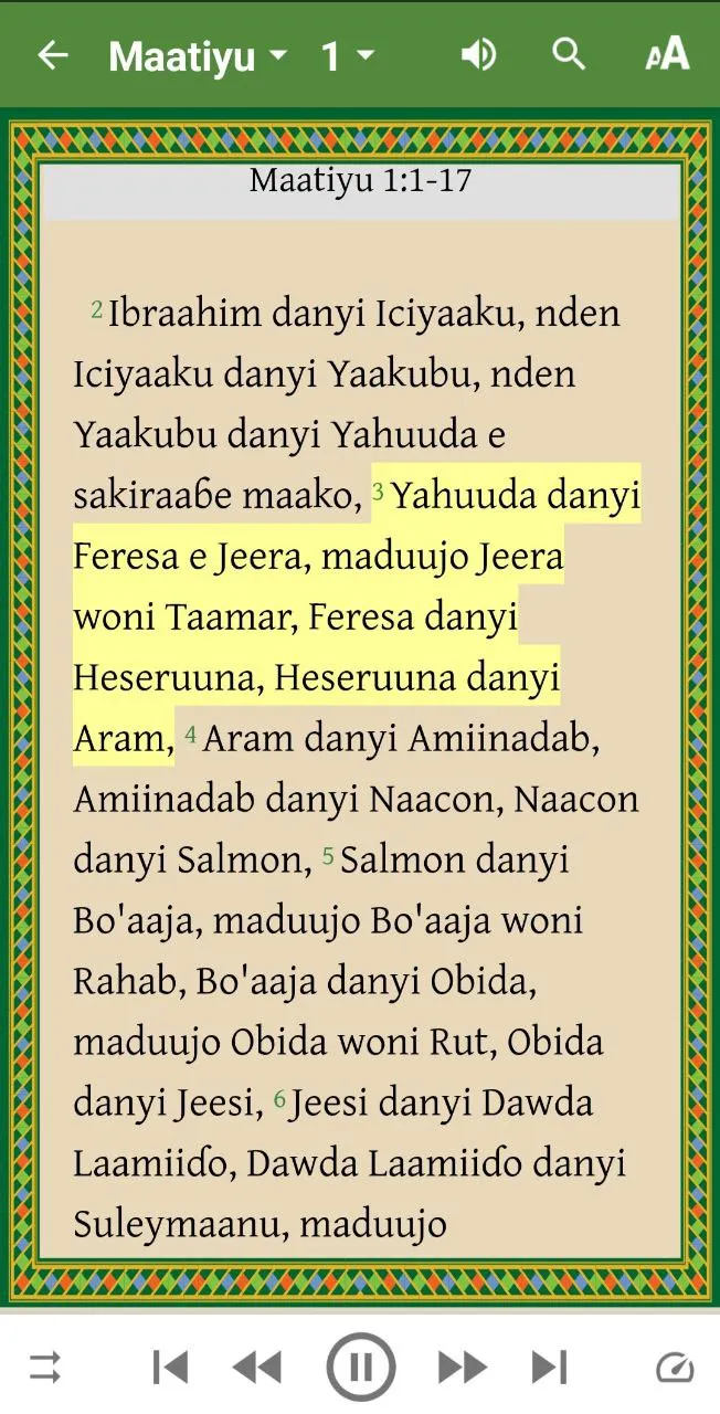 Alkawal Kesal (Fulfulde Bible) | Indus Appstore | Screenshot