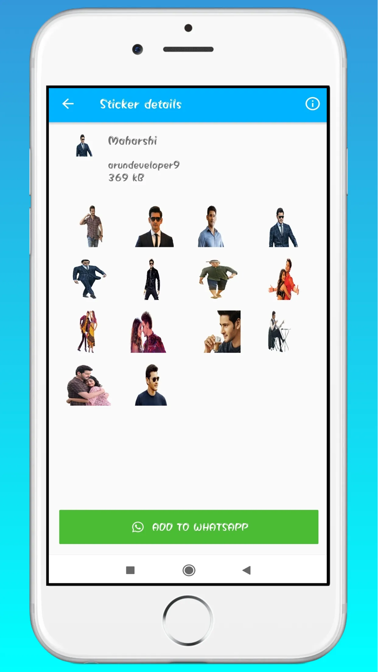 Mahesh Babu Stickers | Indus Appstore | Screenshot