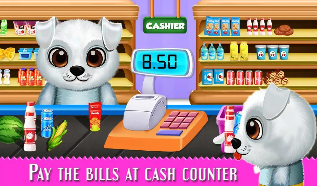 Puppy Supermarket DayCare Game | Indus Appstore | Screenshot