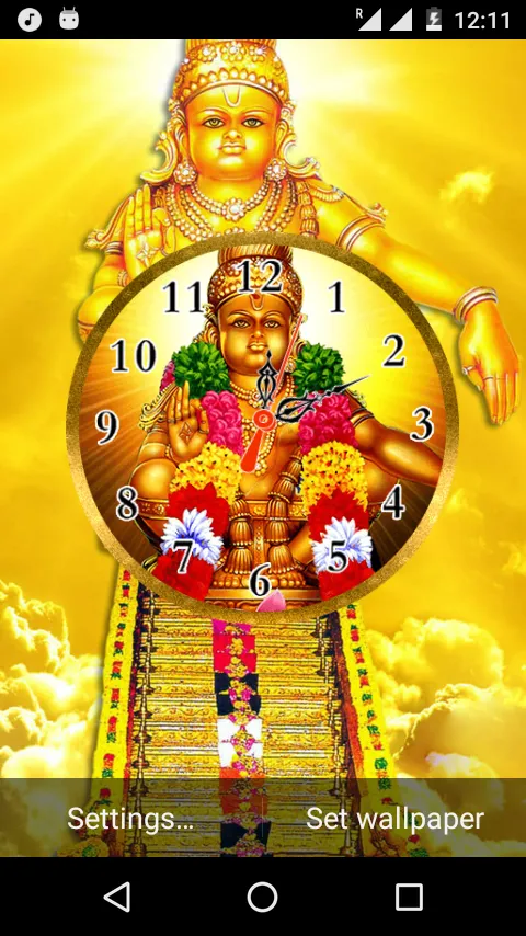 Ayyappa Clock Live Wallpaper | Indus Appstore | Screenshot