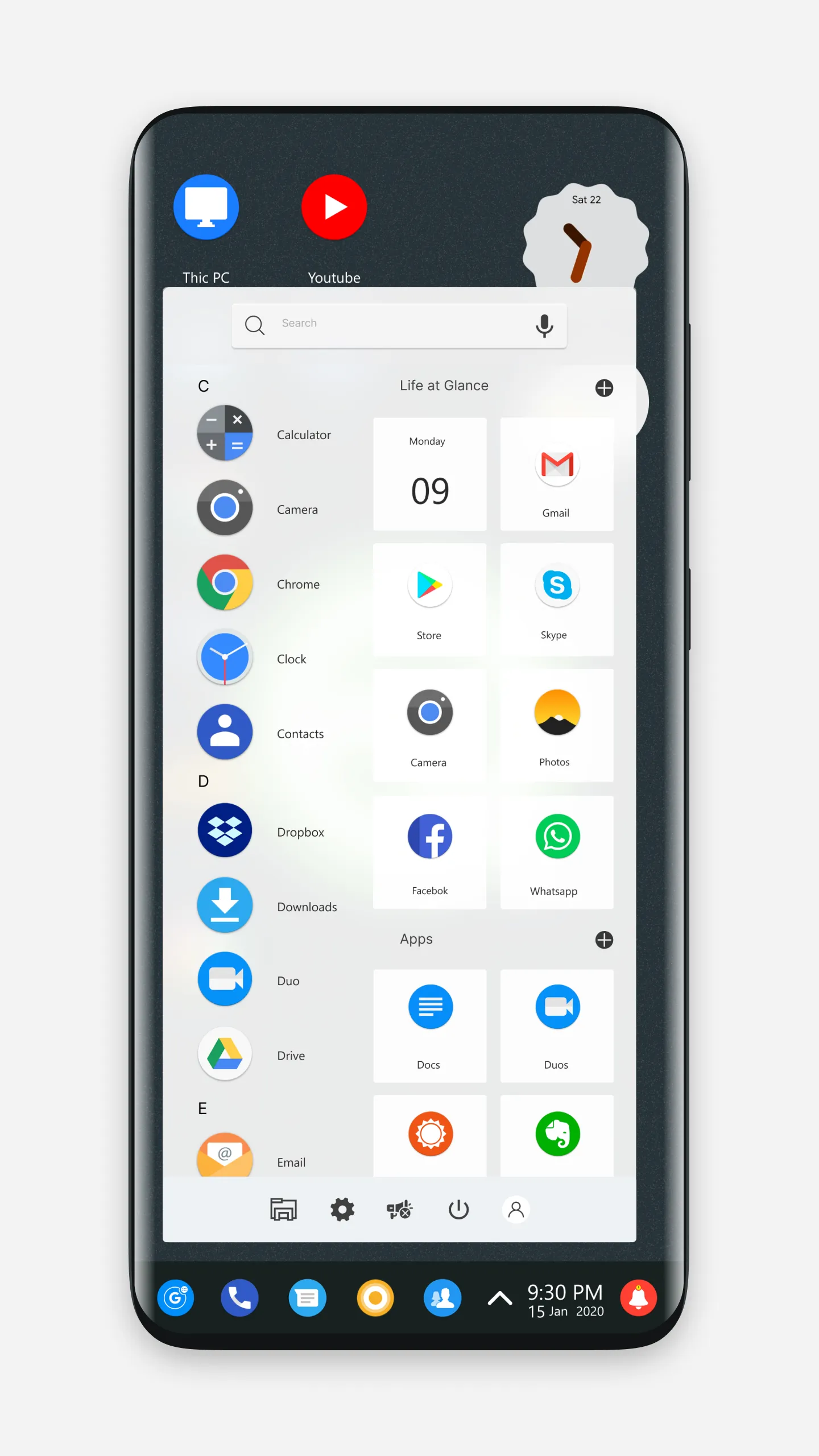 Q theme for Computer Launcher | Indus Appstore | Screenshot