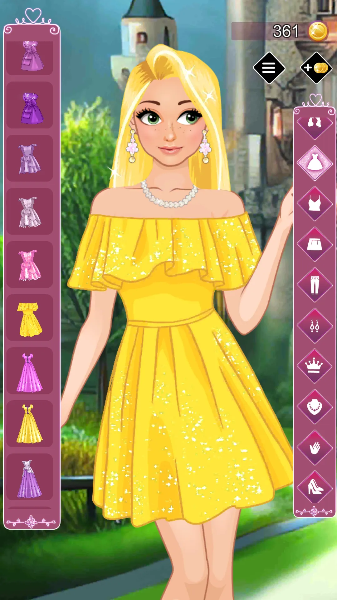 Golden princess dress up game | Indus Appstore | Screenshot