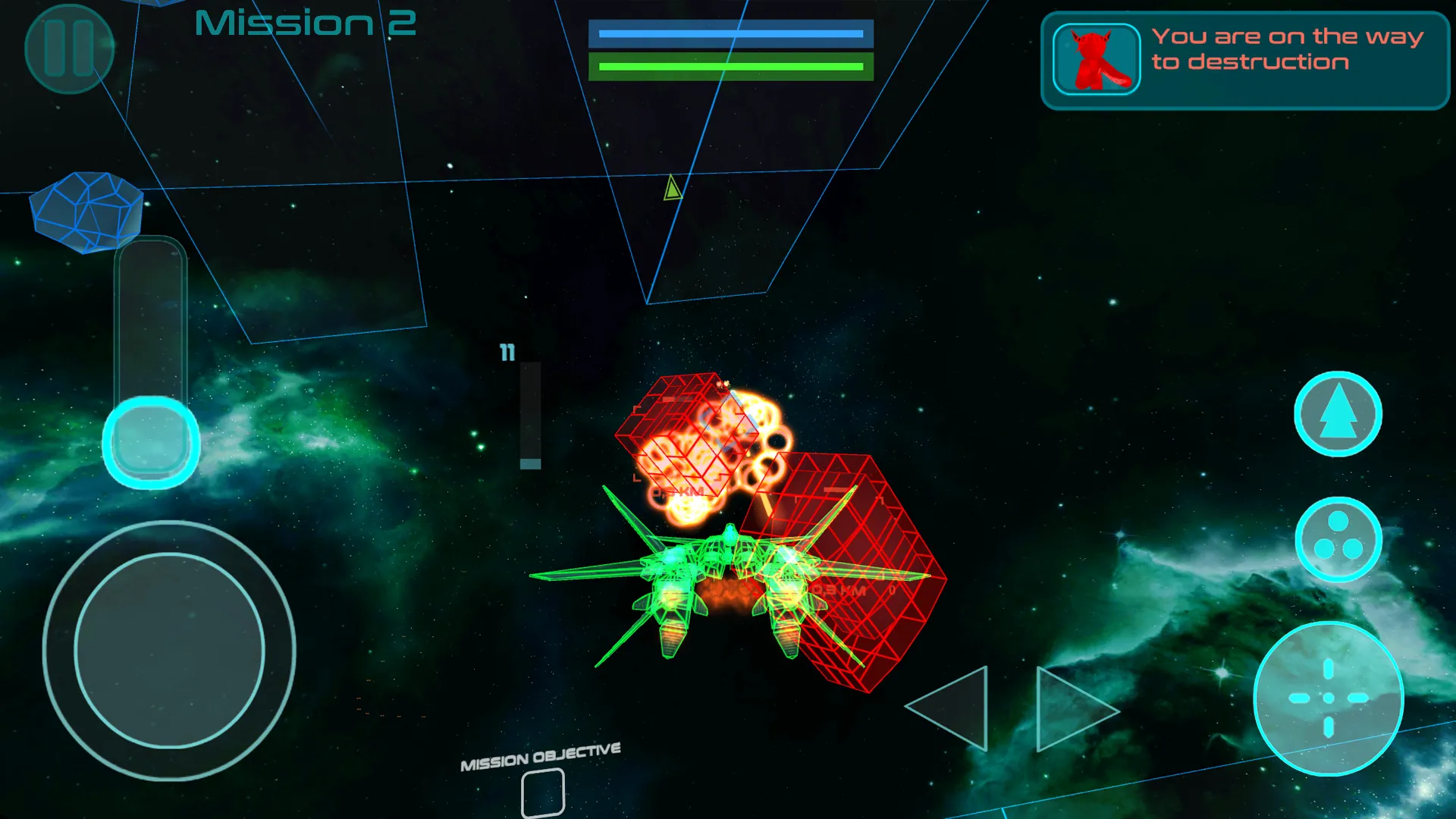 Stickman Space Fighter | Indus Appstore | Screenshot