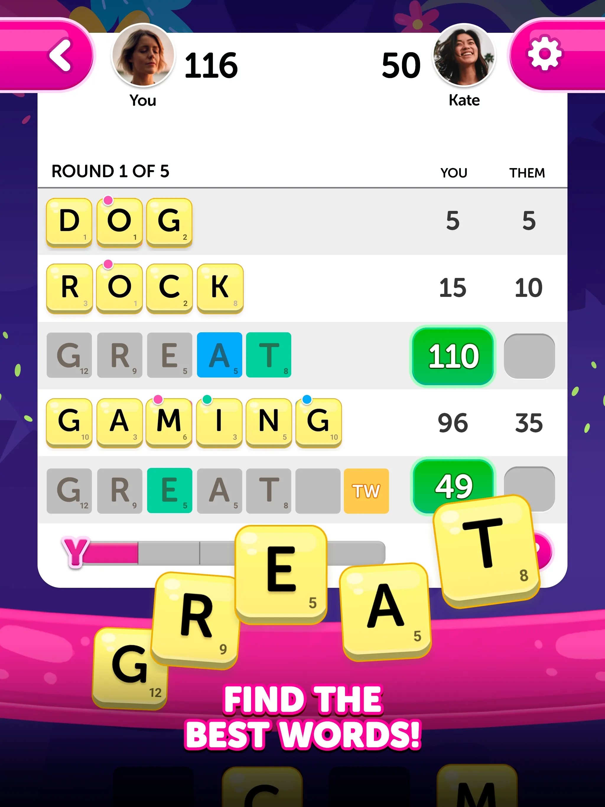 Dice Words - Fun Word Game | Indus Appstore | Screenshot