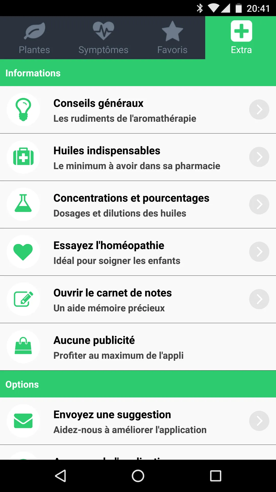 AromaGuide Huiles essentielles | Indus Appstore | Screenshot