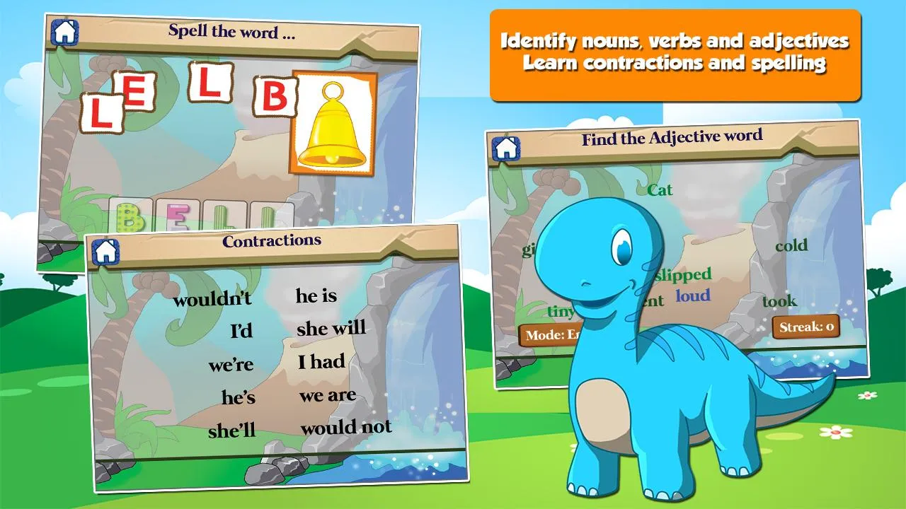 Dino 1st-Grade Learning Games | Indus Appstore | Screenshot