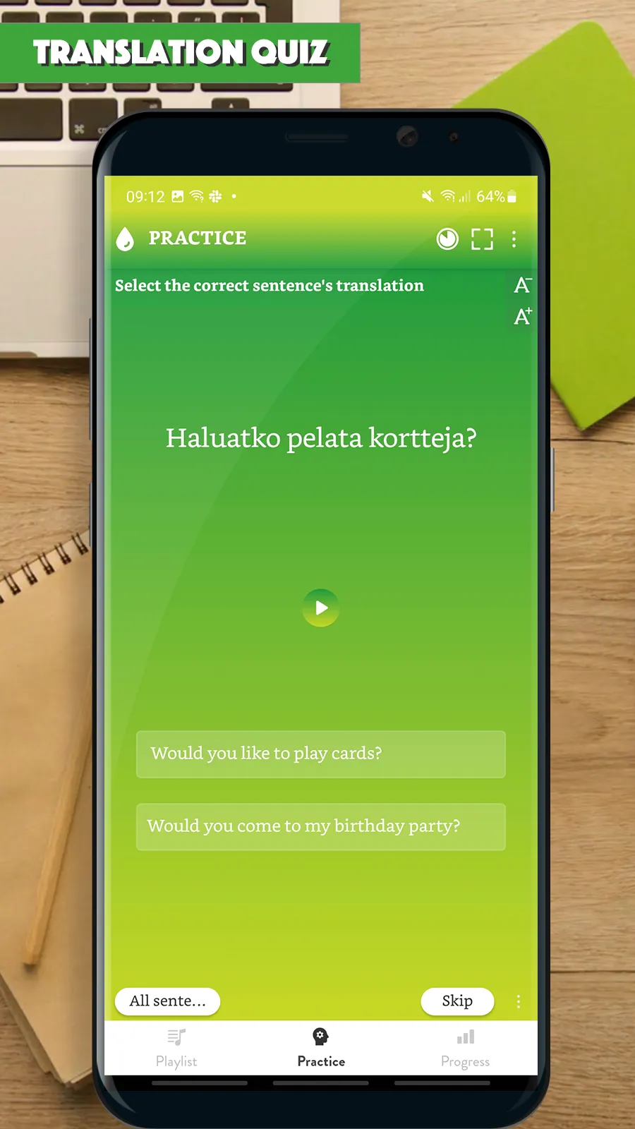 Finnish Sentence Master | Indus Appstore | Screenshot