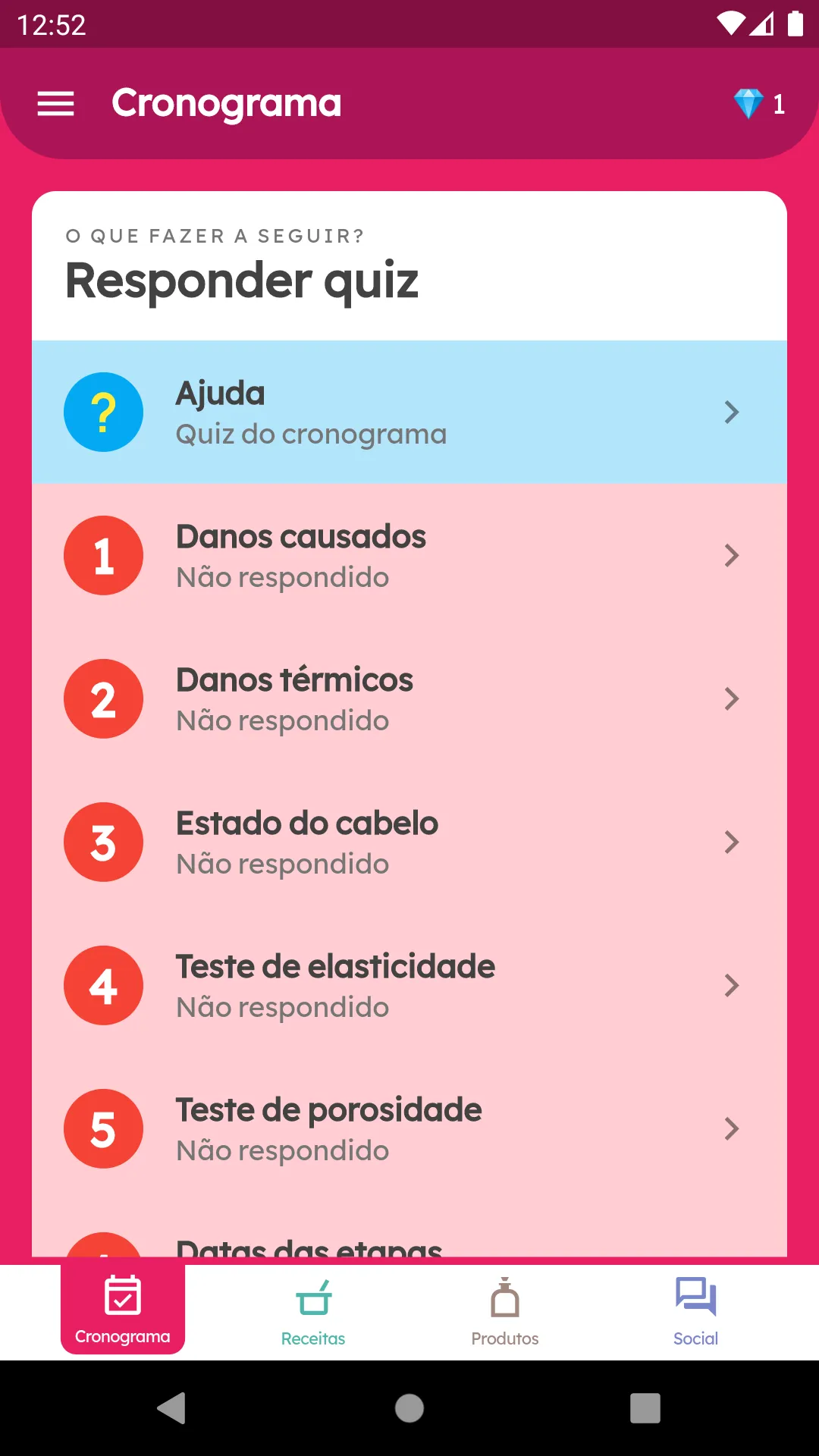 Meu Diário Capilar | Indus Appstore | Screenshot