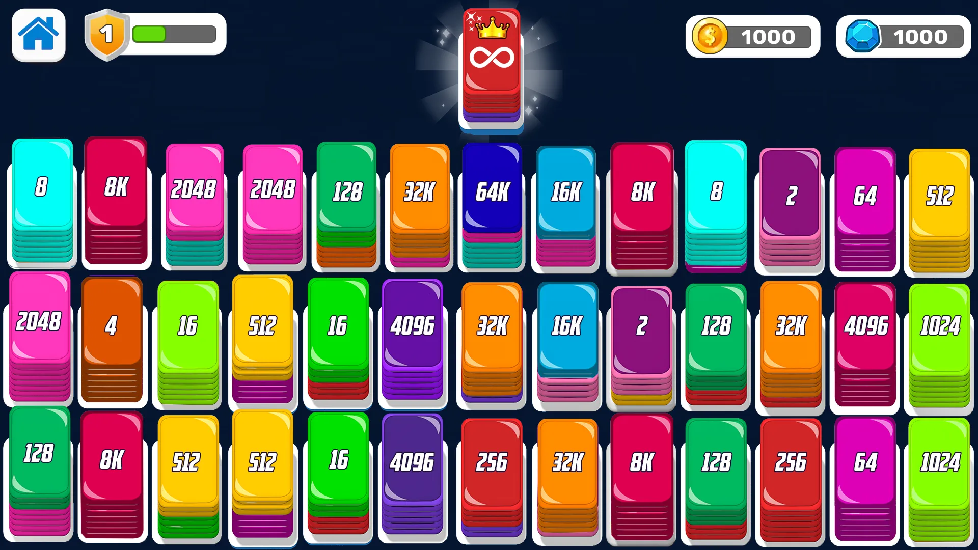 Card Sort Puzzle Shuffle Sort | Indus Appstore | Screenshot