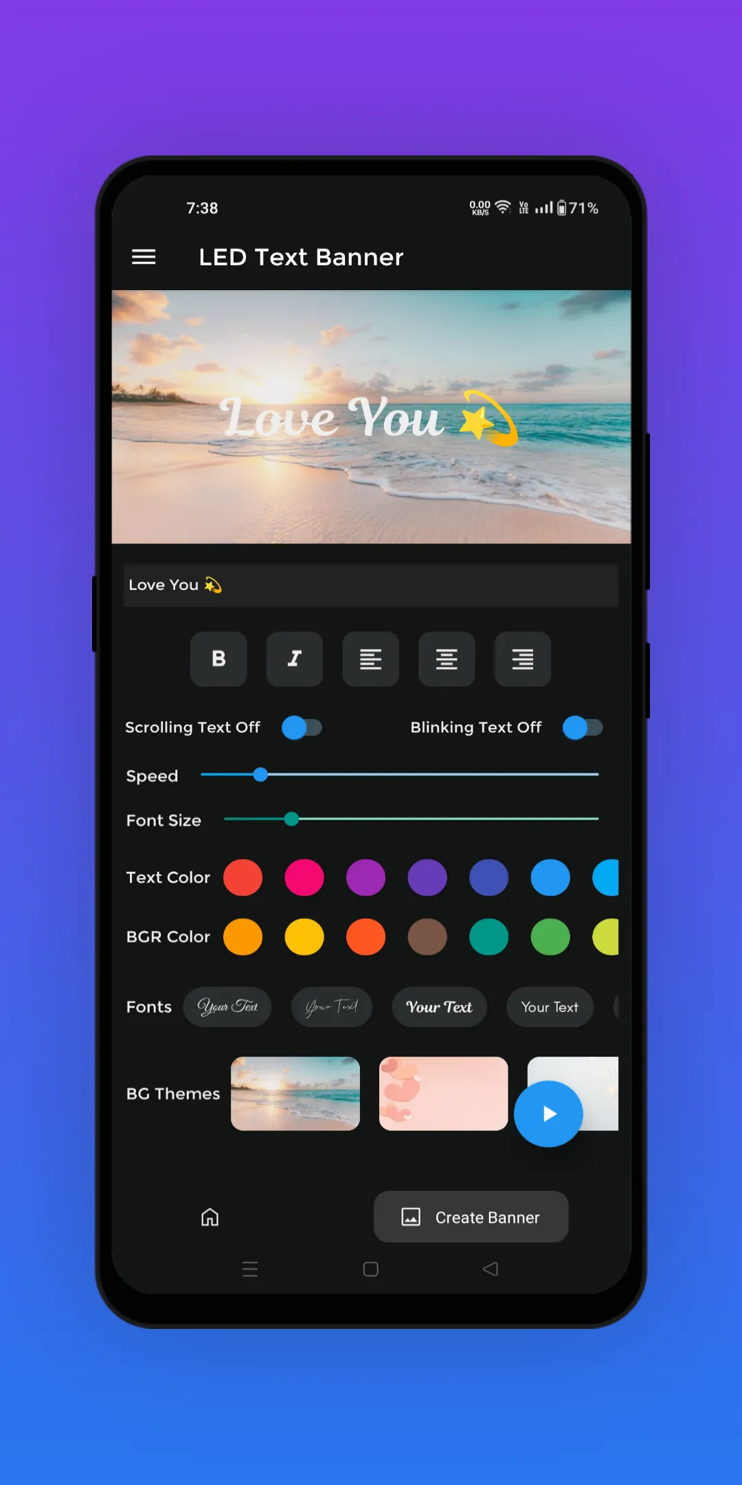 LED Text Banner: Text Scroller | Indus Appstore | Screenshot