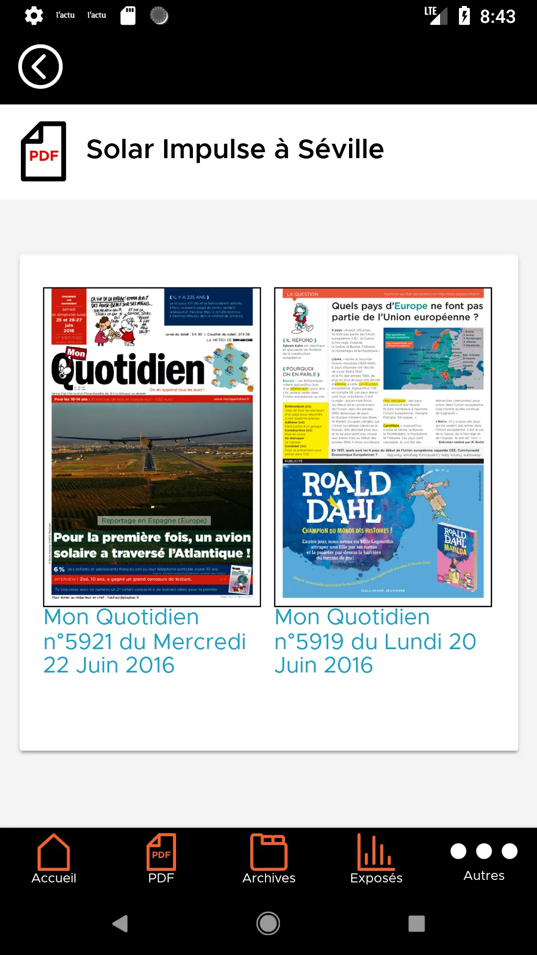 Mon Quotidien | Indus Appstore | Screenshot