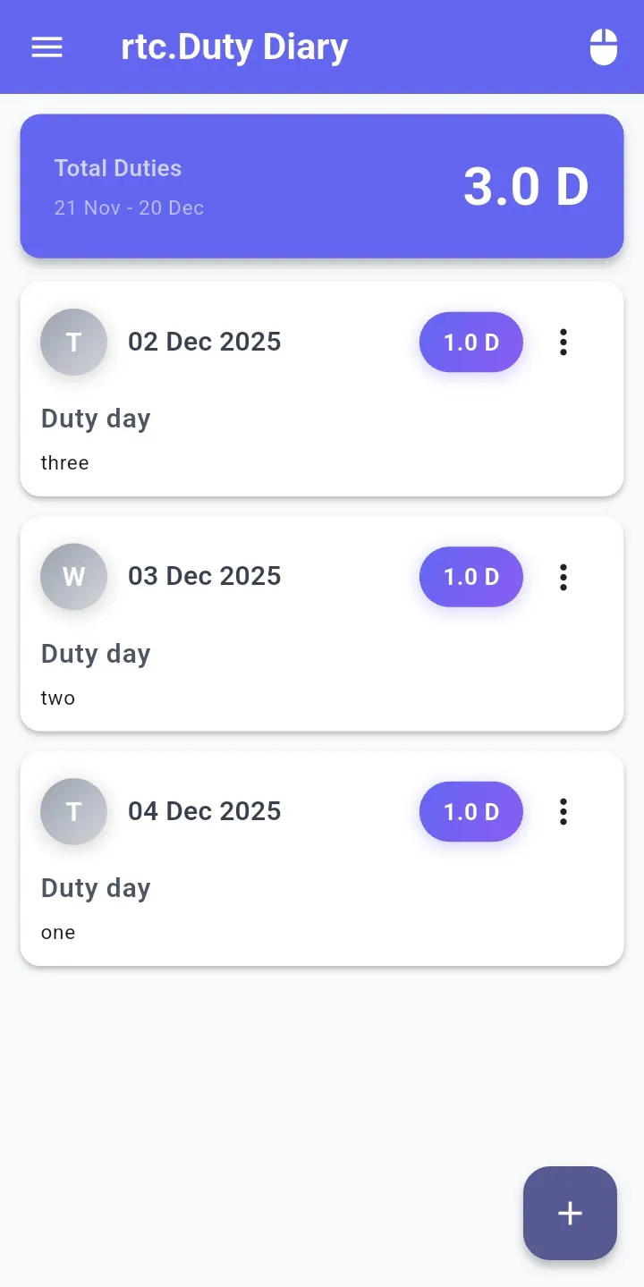 Duty Diary | Indus Appstore | Screenshot