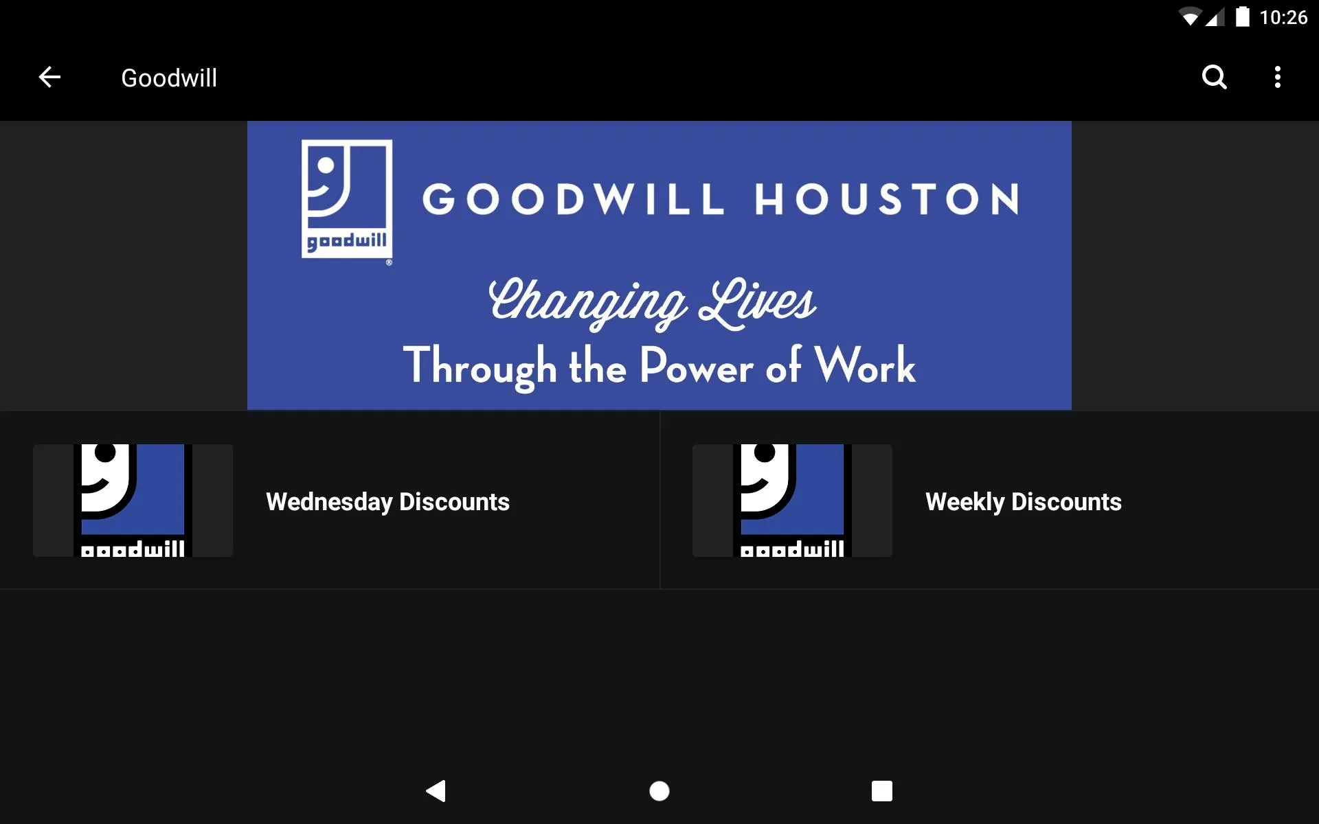 Goodwill Houston | Indus Appstore | Screenshot