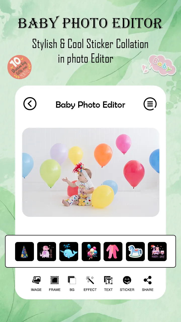 Baby Photo Editor baby-Pics | Indus Appstore | Screenshot