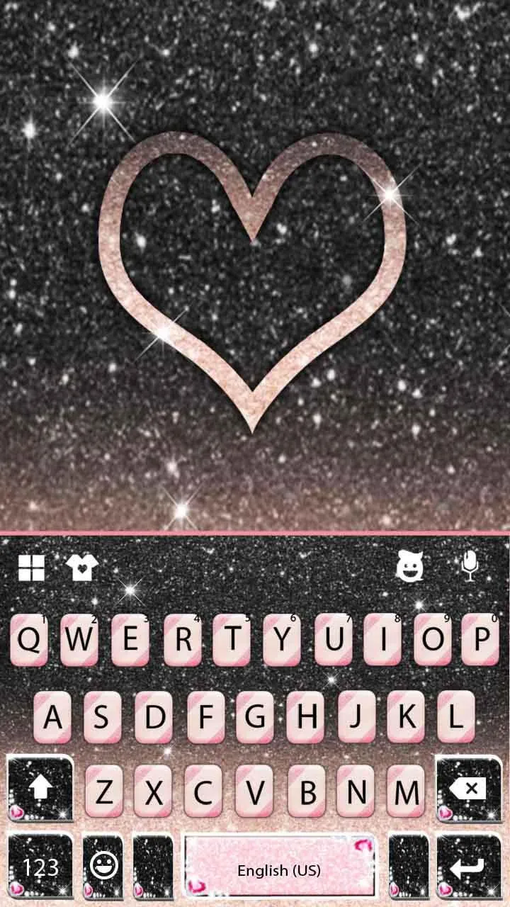 Black Pink Glitter Theme | Indus Appstore | Screenshot