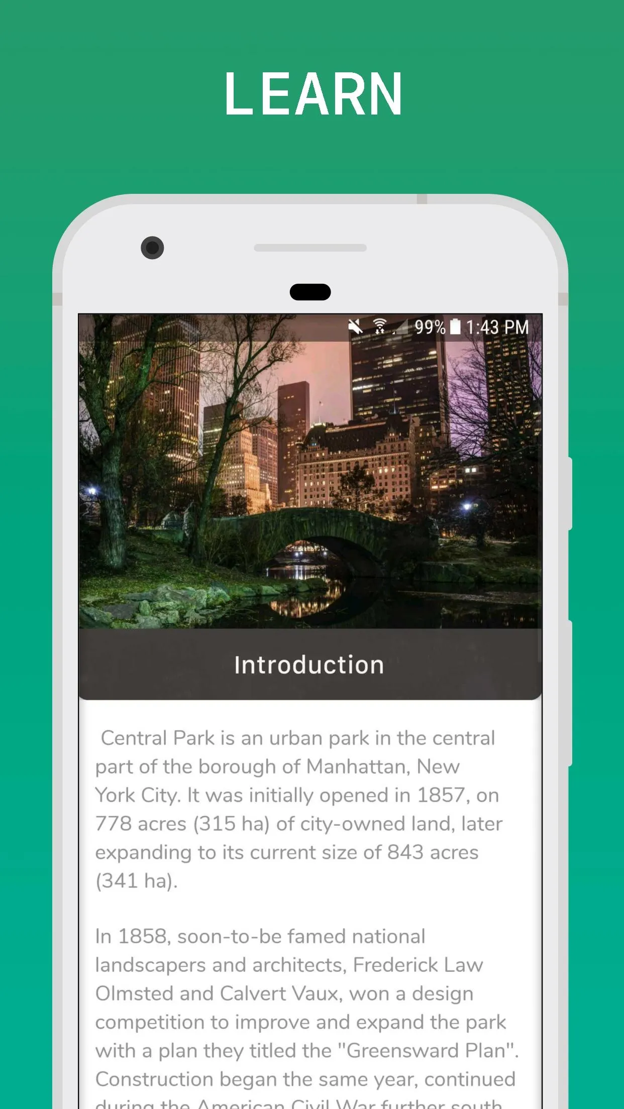 Central Park Travel Guide | Indus Appstore | Screenshot