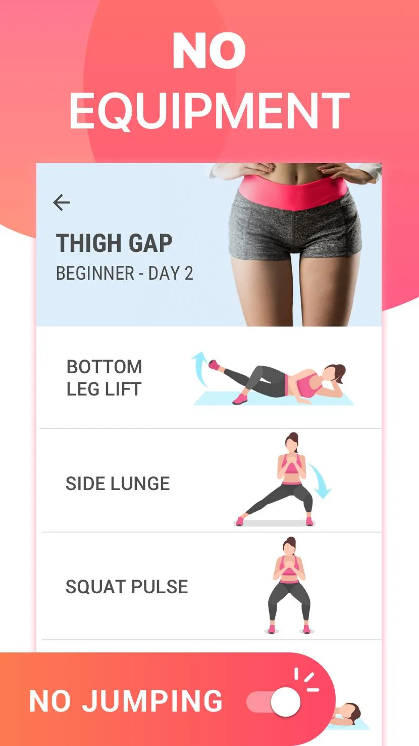 Leg Workouts - Tone up & Slim | Indus Appstore | Screenshot