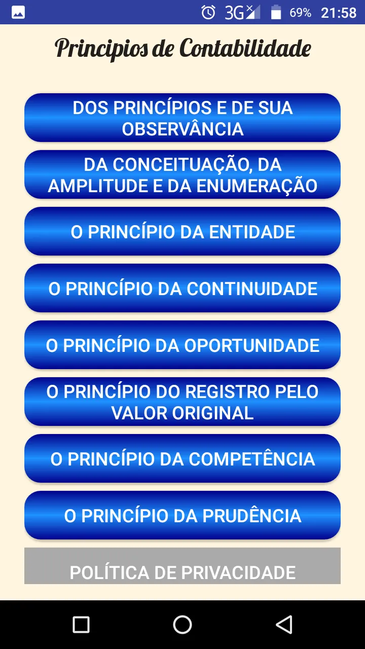 PRINCÍPIOS DE CONTABILIDADE | Indus Appstore | Screenshot