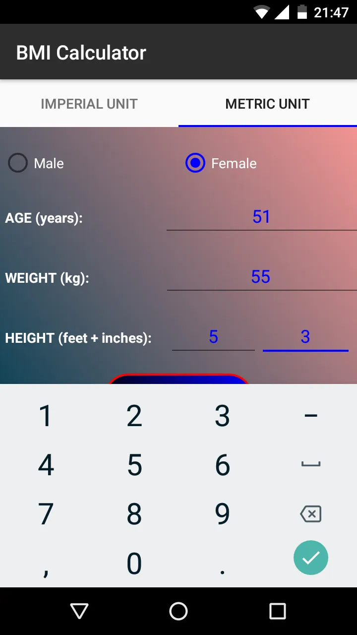 BMI Calculator | Indus Appstore | Screenshot