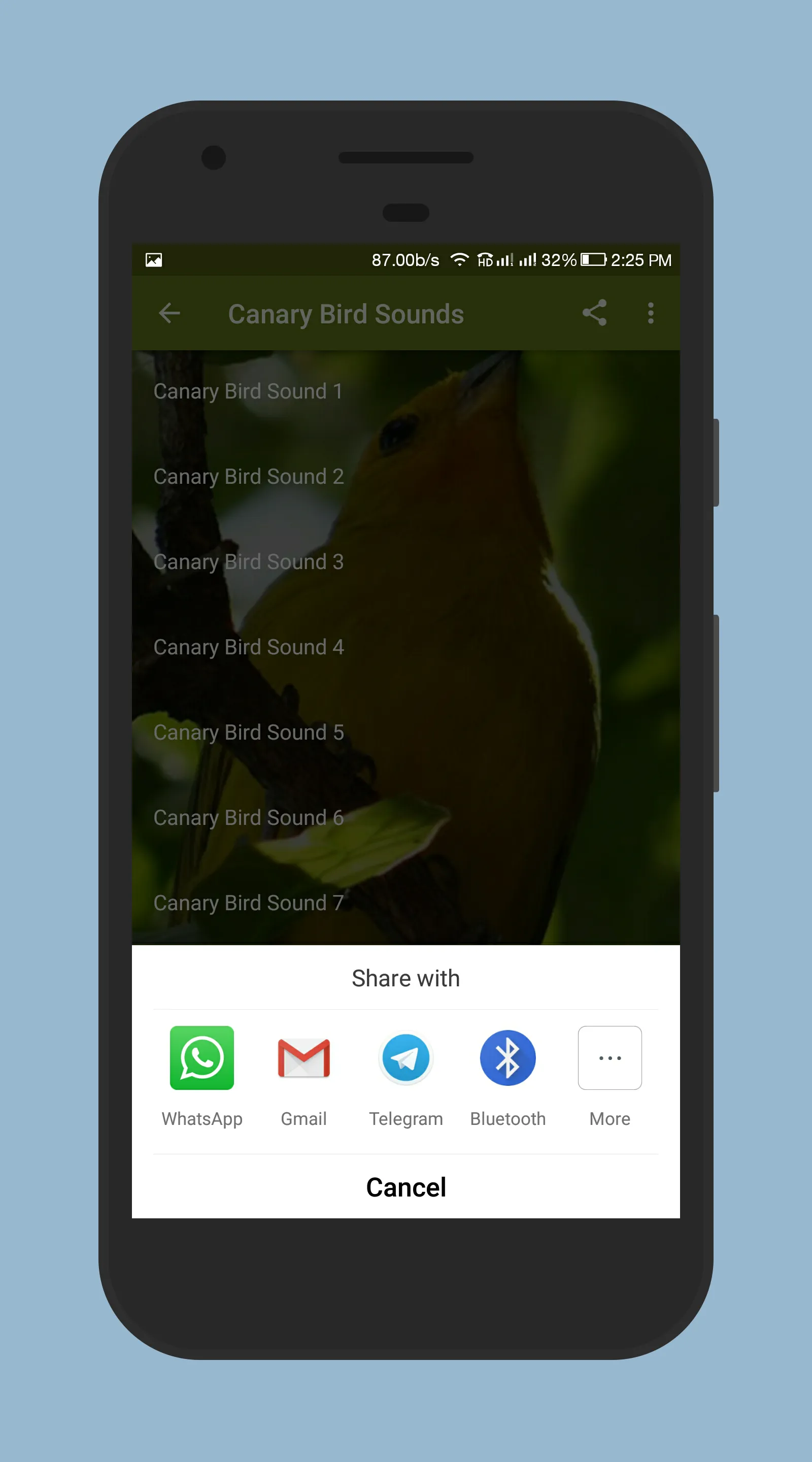 Canary Bird Sounds | Indus Appstore | Screenshot