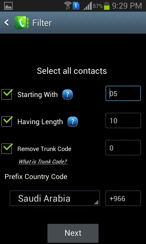 Add Country Code | Indus Appstore | Screenshot