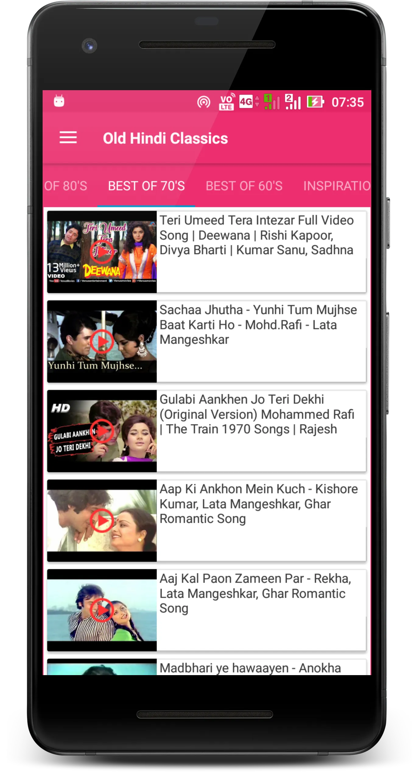 Hindi Old Classic Songs | Indus Appstore | Screenshot