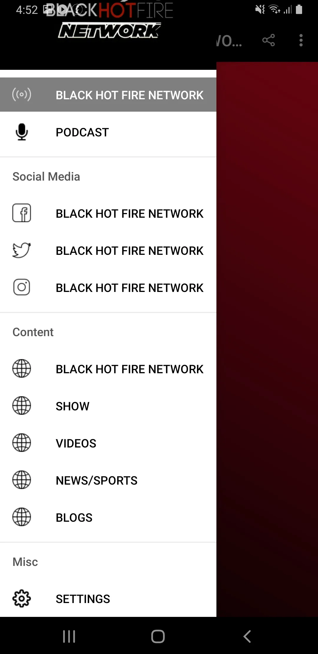 BLACK HOT FIRE NETWORK | Indus Appstore | Screenshot