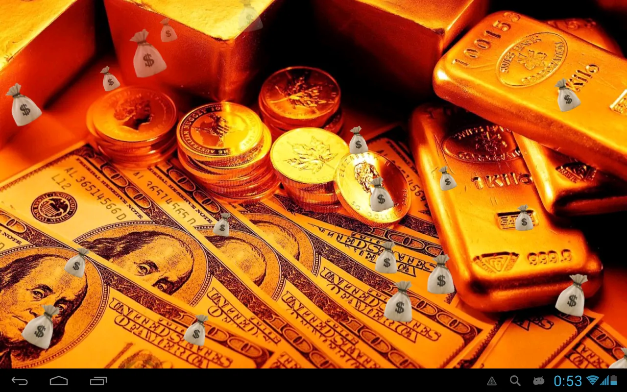 Money and gold Live wallpaper | Indus Appstore | Screenshot