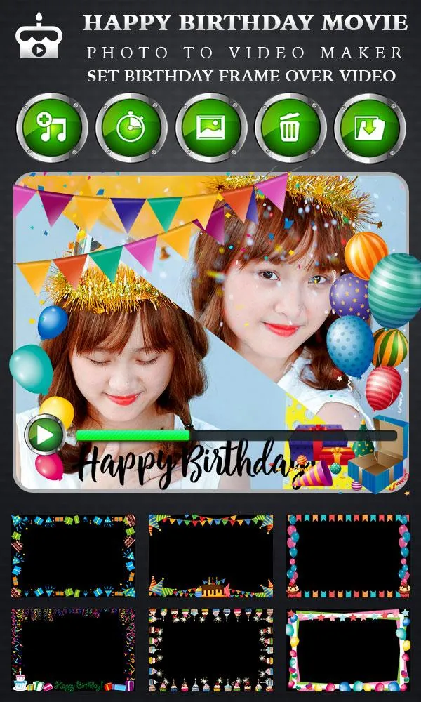 Birthday Video Maker with Song | Indus Appstore | Screenshot