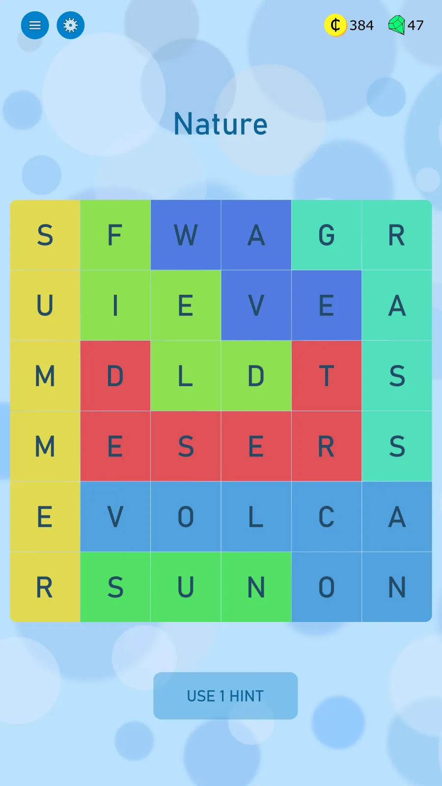 Word search game in English | Indus Appstore | Screenshot