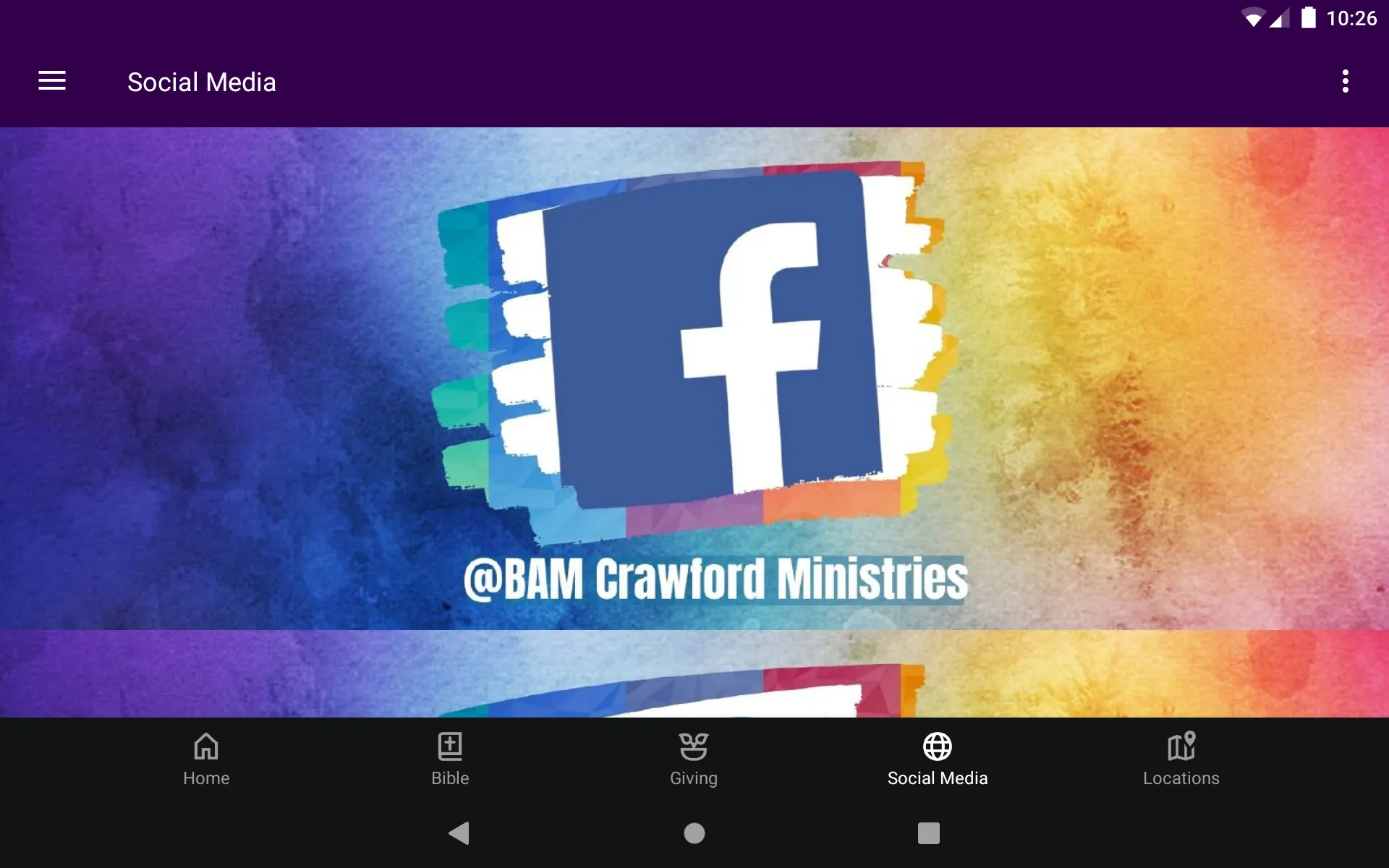 BAM Crawford Ministries | Indus Appstore | Screenshot