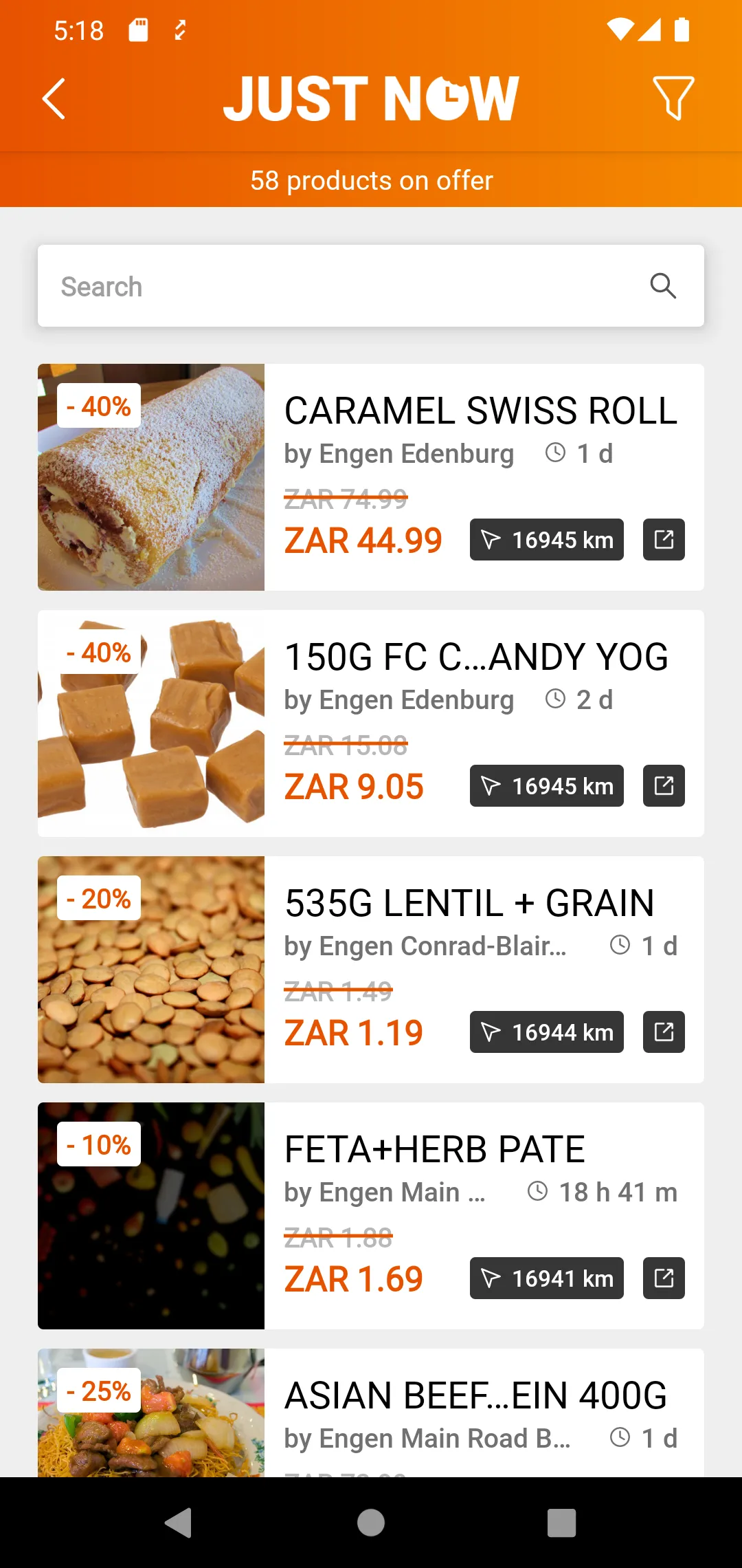 JustNow Food | Indus Appstore | Screenshot