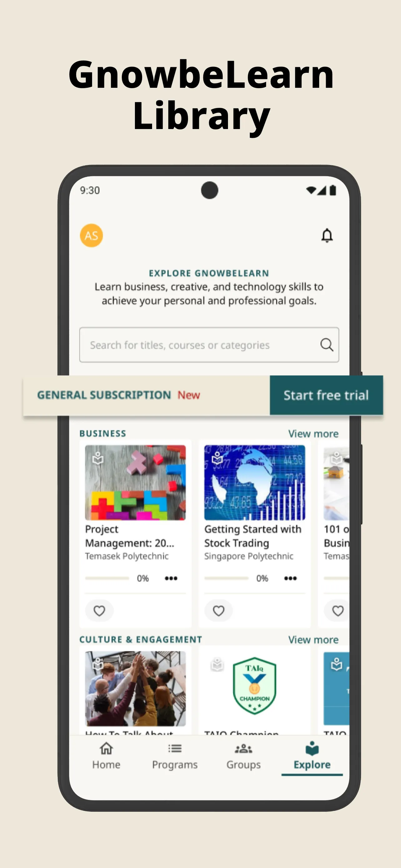 Gnowbe - training, onboarding | Indus Appstore | Screenshot