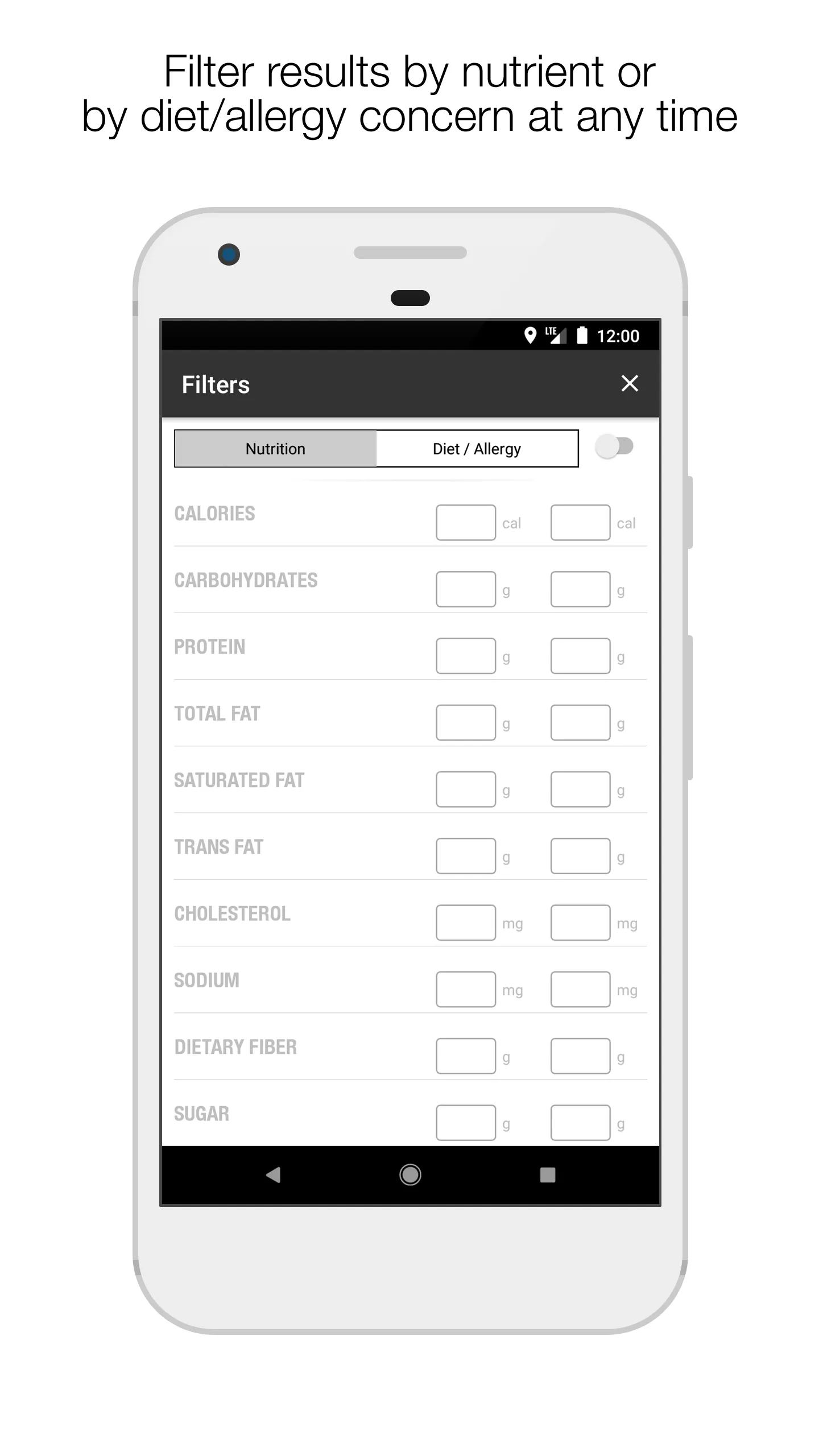 Nutrition - Univ. of Oregon | Indus Appstore | Screenshot