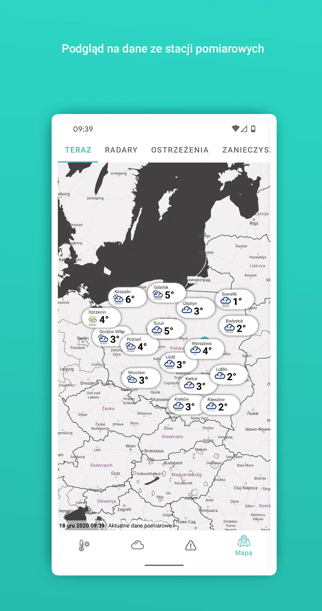 Meteo IMGW Prognoza dla Polski | Indus Appstore | Screenshot