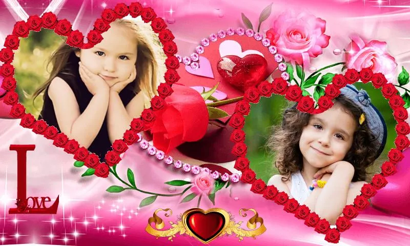 Dual Love Photo Frames | Indus Appstore | Screenshot