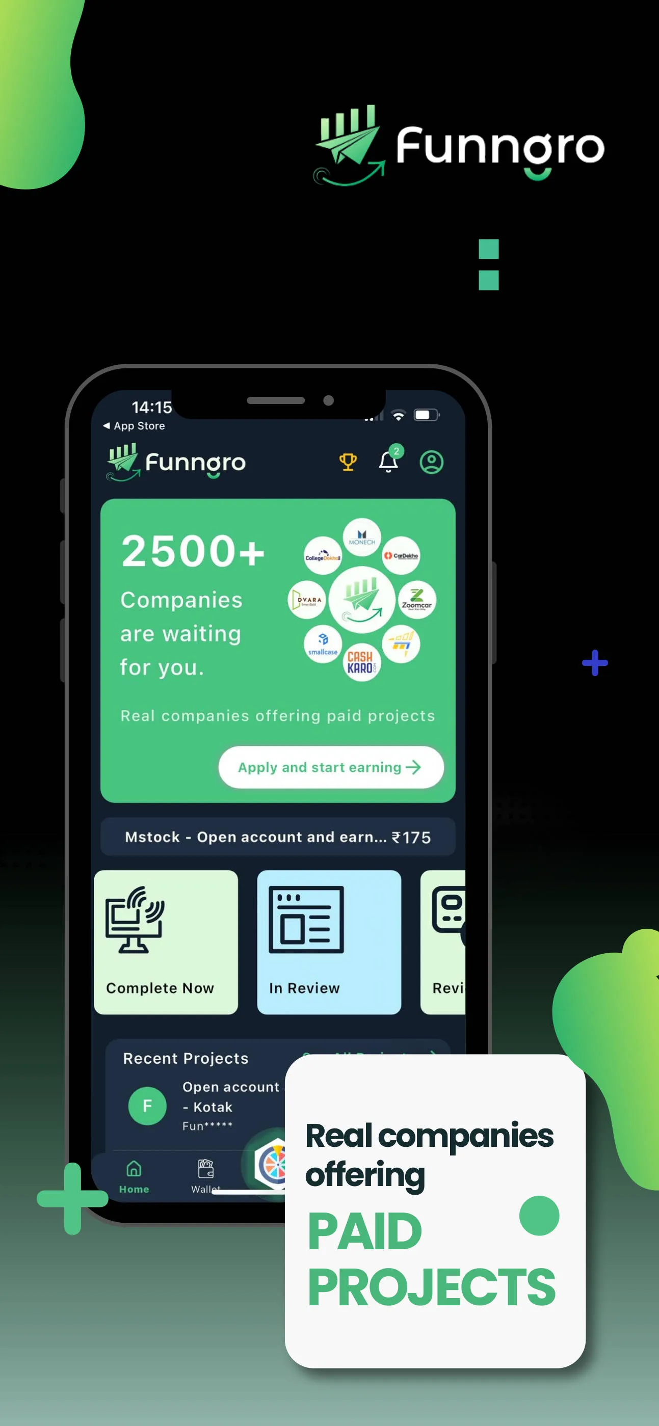 Funngro: Earning, 14-25 age | Indus Appstore | Screenshot