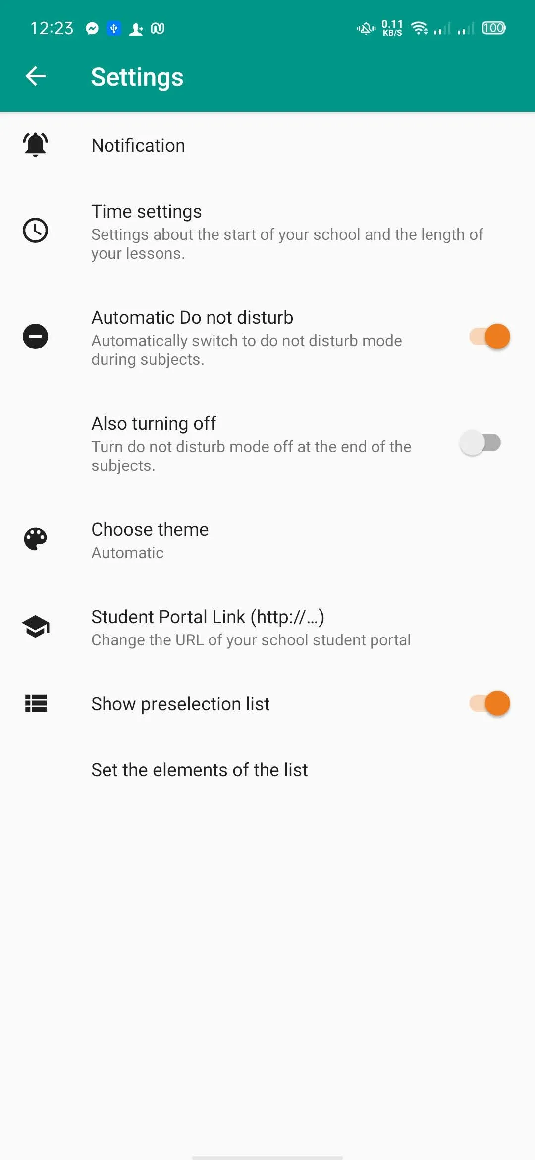 Student Timetable (With alarm) | Indus Appstore | Screenshot