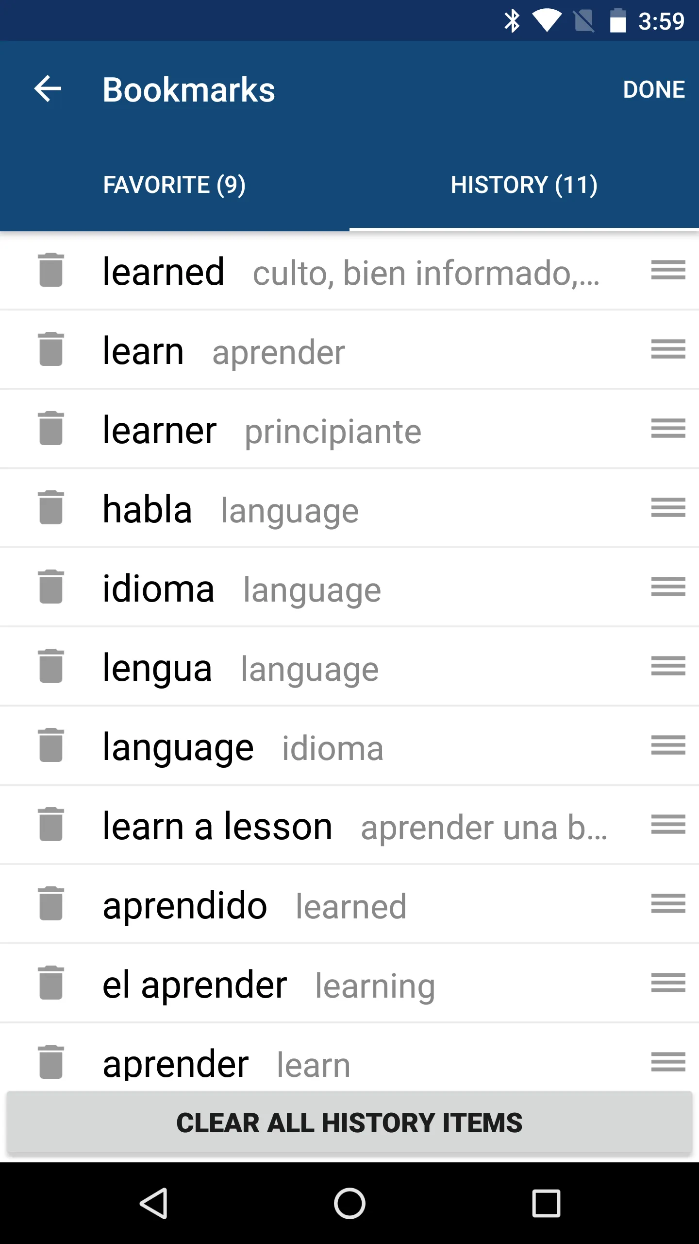 Spanish English Dictionary | Indus Appstore | Screenshot