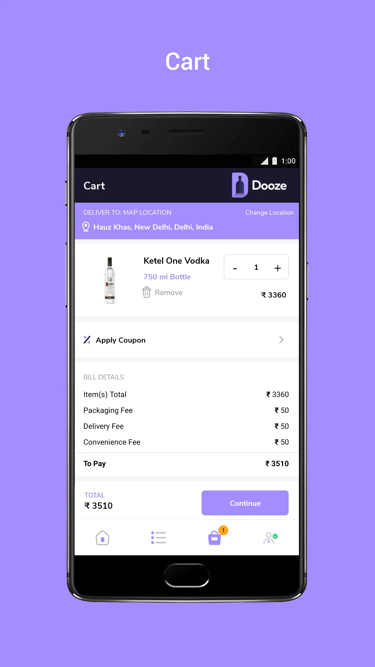 Dooze: Booze Delivered | Indus Appstore | Screenshot