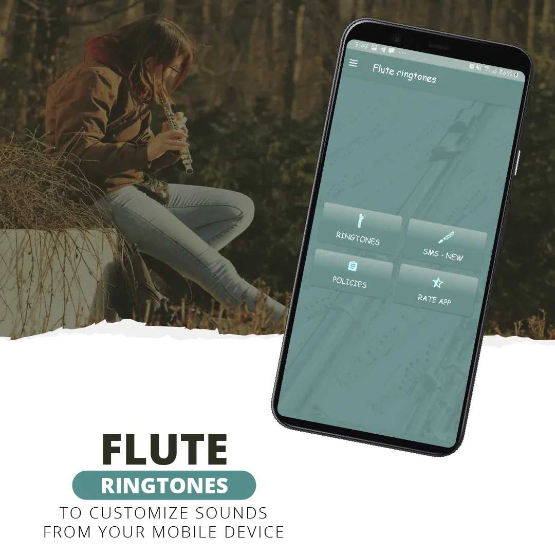 flute ringtones, flute sounds | Indus Appstore | Screenshot