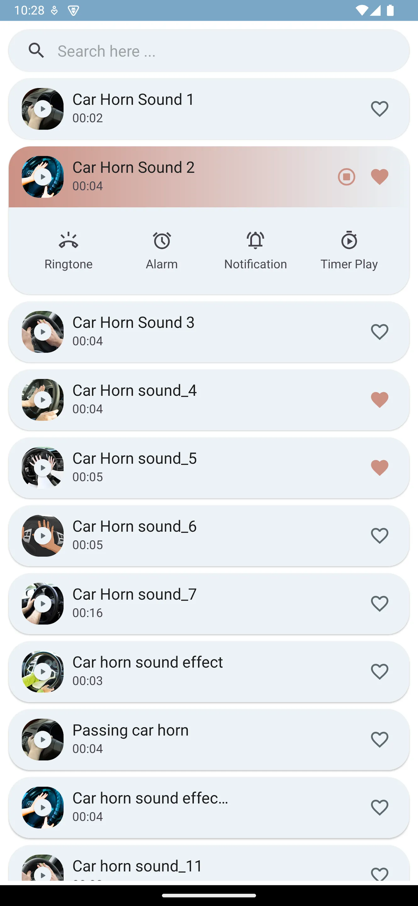 Car Horn Sounds | Indus Appstore | Screenshot